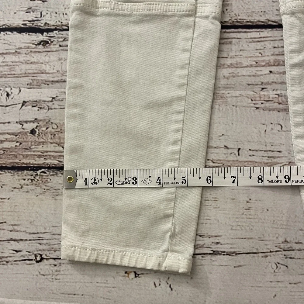 JOIE Women's 27 Okana Cargo Skinny Ankle‎ Crop Soft White Utility Pant Jeans